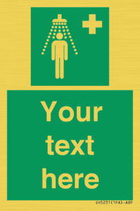 Custom Safety Shower Sign